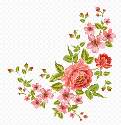 Flower, Corner flower, pink flowers, flower Arranging, branch, rose Order