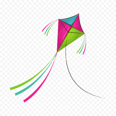 Pink, blue, and green kite illustration, Kitesurfing, kite, angle, leaf, triangle