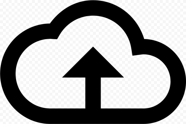 upload to the cloud icon 