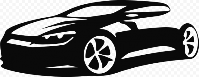 Sports car Silhouette, car, compact Car, monochrome, car