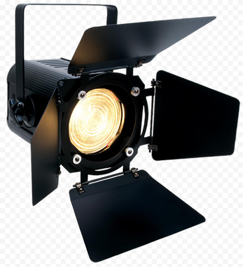 Black spotlight, Stage lighting Fresnel lantern Light emitting diode, stage light, light Fixture, lamp, lED Lamp