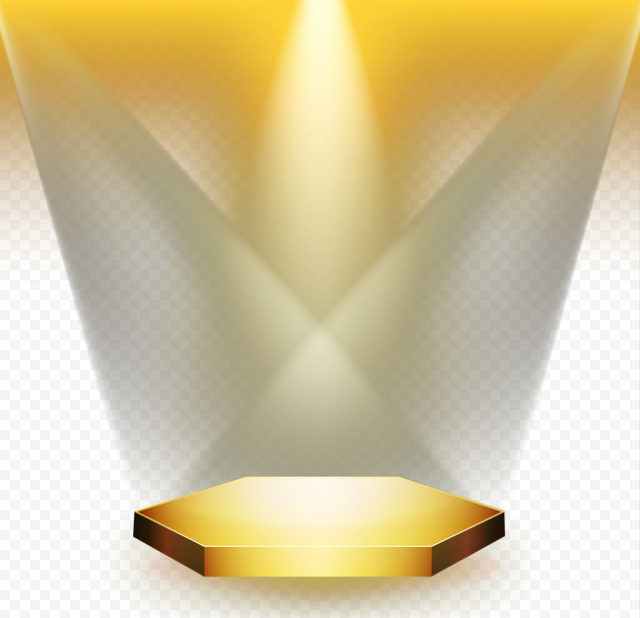 Stage and spotlight, Yellow Triangle, Stage lighting, lights, computer, stage