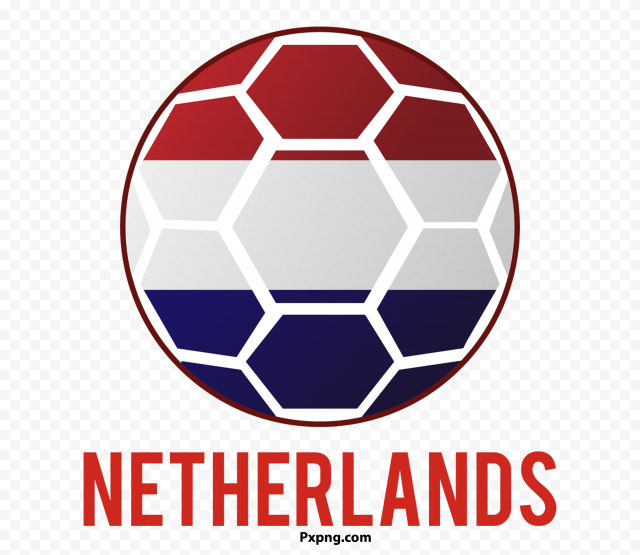 HD Soccer Ball With Netherlands Flag PNG