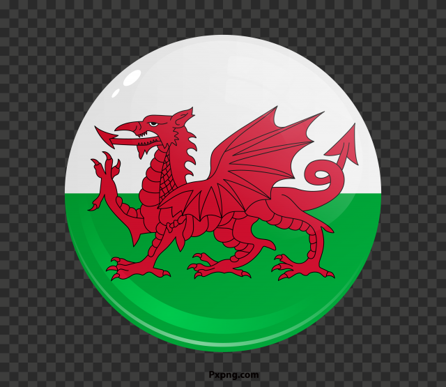 HD round country flag wales FREE PNG Image