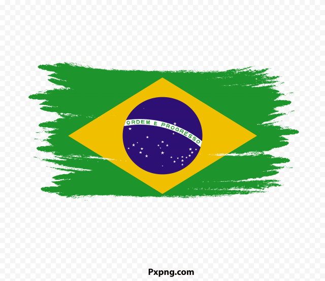 HD PNG Brazil Flag With Brush Transparent Image