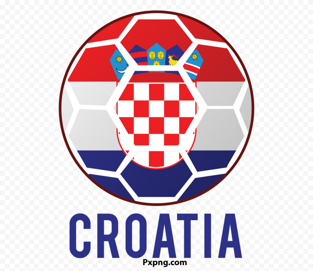 HD Flag Croatia in football PNG