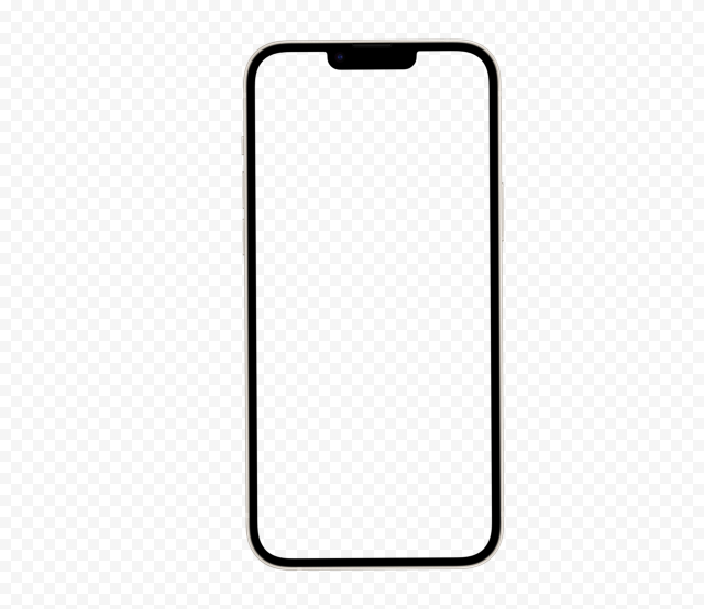 PNG Apple iPhone 14 Front View MockUp