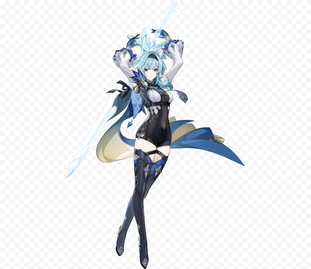 HD Eula Character Genshin Impact PNG